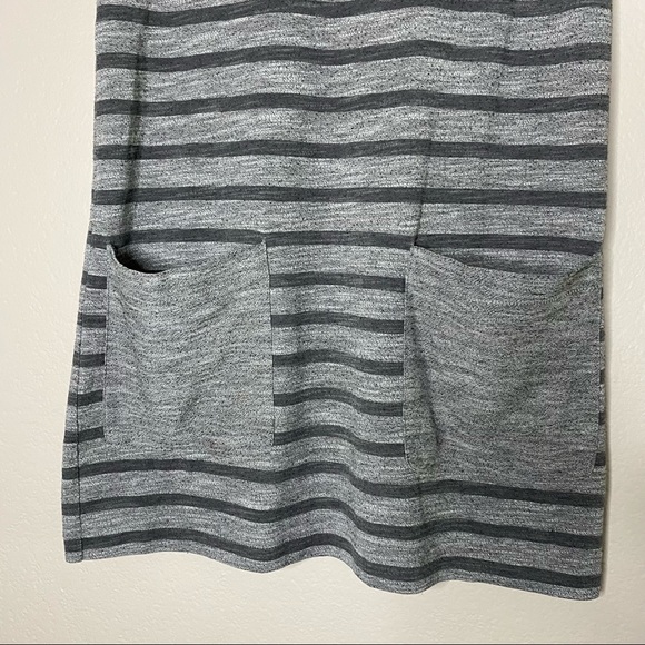 NO OFFERS RAG & BONE gray striped short sleeve t-shirt dress - Picture 8 of 14
